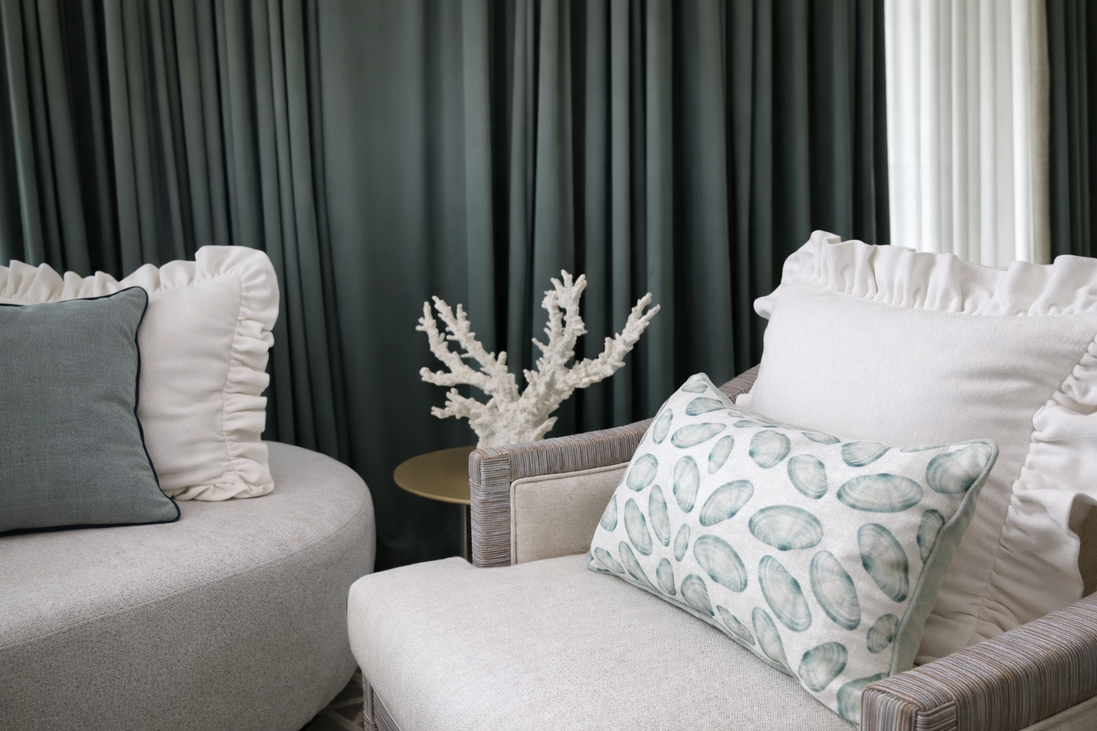 Coastal Whisper Pillow in "Sea Glass"
