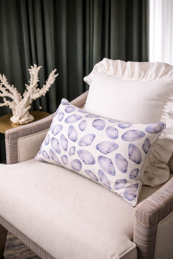 Coastal Whisper Pillow in "Peal"