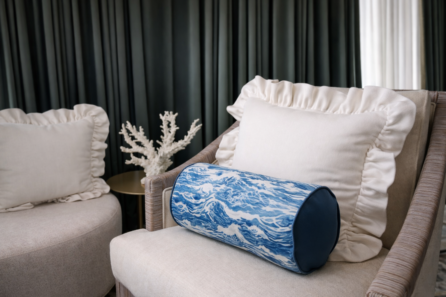 Coastal Whisper Bolster in 