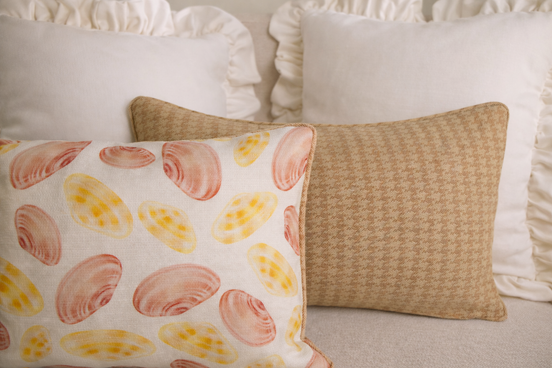 Coastal Whisper Pillow in "Sunset"